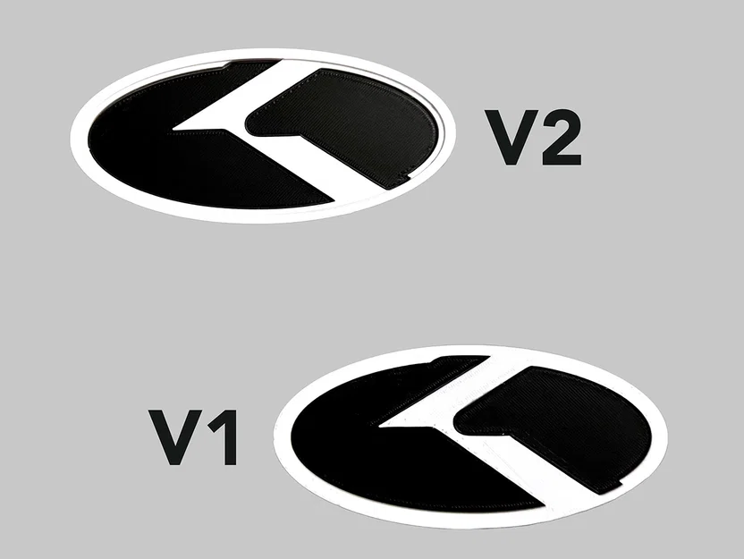 File in 3D biểu tượng K-Logo cho xe Kia - Phong cách KDM - Image 3