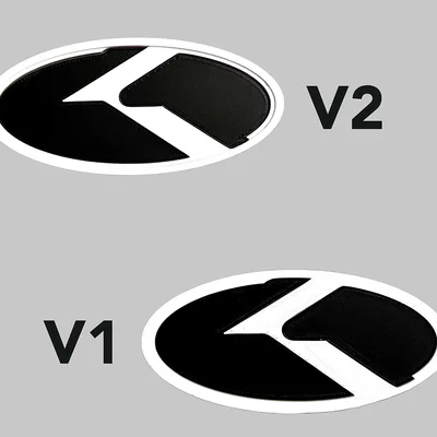File in 3D biểu tượng K-Logo cho xe Kia - Phong cách KDM