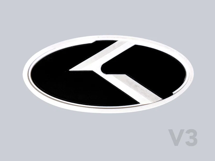 File in 3D biểu tượng K-Logo cho xe Kia - Phong cách KDM - Image 4