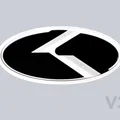 File in 3D biểu tượng K-Logo cho xe Kia - Phong cách KDM - Thumbnail 4