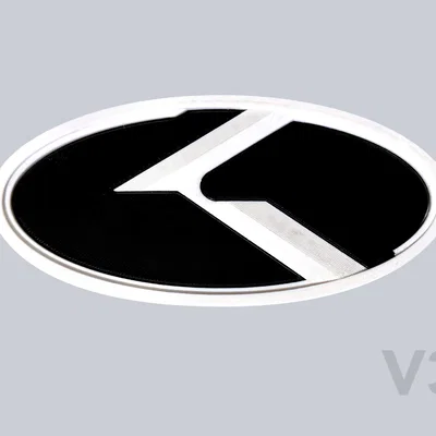 File in 3D biểu tượng K-Logo cho xe Kia - Phong cách KDM