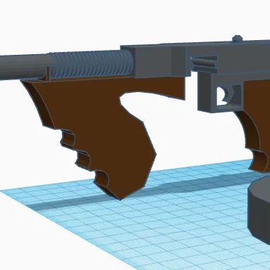 Mô hình súng tiểu liên Thompson (Tommy Gun) 3D chi tiết để in