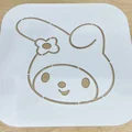 Khuôn vẽ hình My Melody (My Melody Drawing Stencil) in 3D - Thumbnail 1
