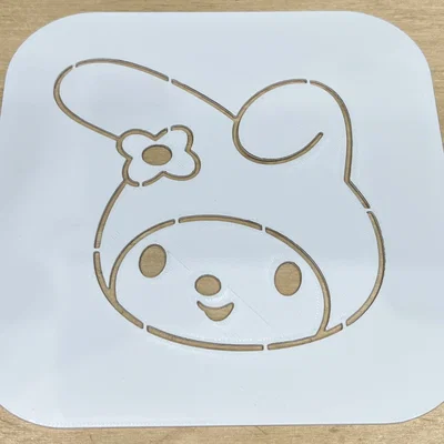 Khuôn vẽ hình My Melody (My Melody Drawing Stencil) in 3D