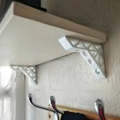 Ke đỡ kệ treo tường (Shelf bracket) in 3D bền đẹp, dễ lắp đặt