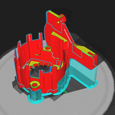 Ngàm gắn hông board toolhead CANBUS Orbiter V2.0 Turbiter (BTT EBB36/FLY SHT36)