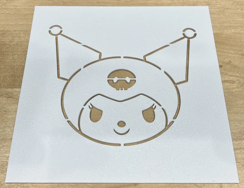 Khuôn vẽ hình Kuromi (Kuromi Drawing Stencil) in 3D tiện lợi - Image 1