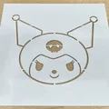 Khuôn vẽ hình Kuromi (Kuromi Drawing Stencil) in 3D tiện lợi - Thumbnail 1
