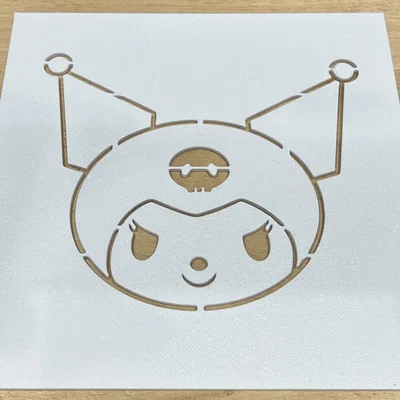Khuôn vẽ hình Kuromi (Kuromi Drawing Stencil) in 3D tiện lợi