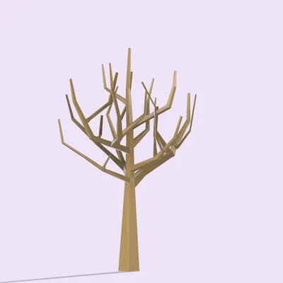 Mô hình cây khô Lowpoly 3D độc đáo trang trí nhà cửa