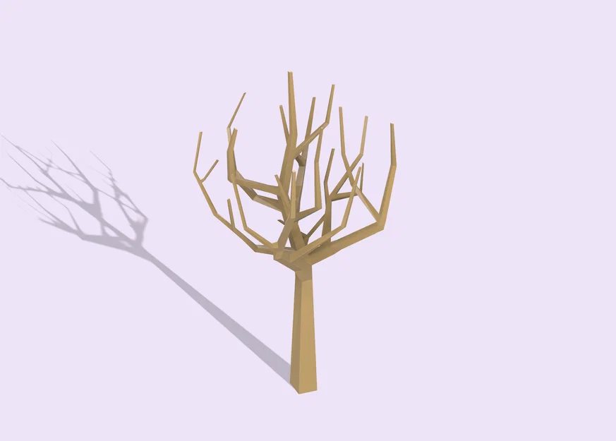 Mô hình cây khô Lowpoly 3D độc đáo trang trí nhà cửa - Image 3