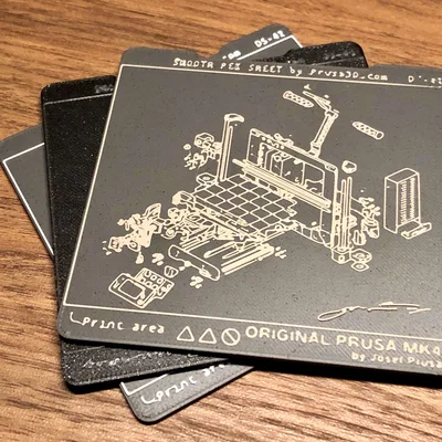 Lót ly PRUSA MK4 PEI Sheet Anniversary Limited Edition (Coaster)