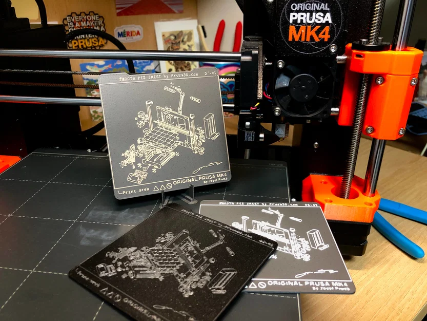 Lót ly PRUSA MK4 PEI Sheet Anniversary Limited Edition (Coaster) - Image 2