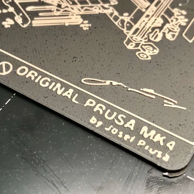 Lót ly PRUSA MK4 PEI Sheet Anniversary Limited Edition (Coaster)