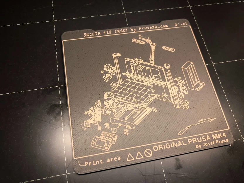 Lót ly PRUSA MK4 PEI Sheet Anniversary Limited Edition (Coaster) - Image 4