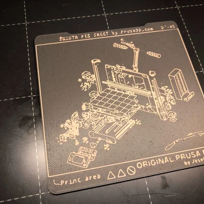 Lót ly PRUSA MK4 PEI Sheet Anniversary Limited Edition (Coaster)