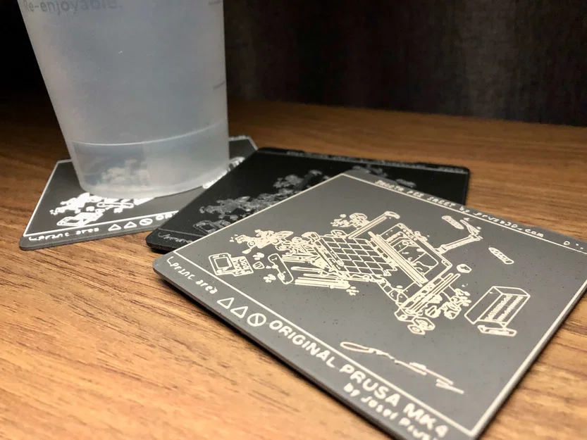 Lót ly PRUSA MK4 PEI Sheet Anniversary Limited Edition (Coaster) - Image 5