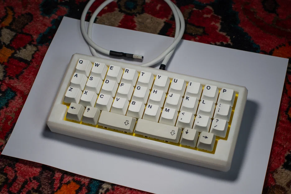 PetruziaMini - Bàn phím cơ handwired 40% (Ortholinear) in 3D - Image 1
