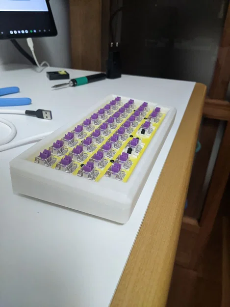 PetruziaMini - Bàn phím cơ handwired 40% (Ortholinear) in 3D - Image 4