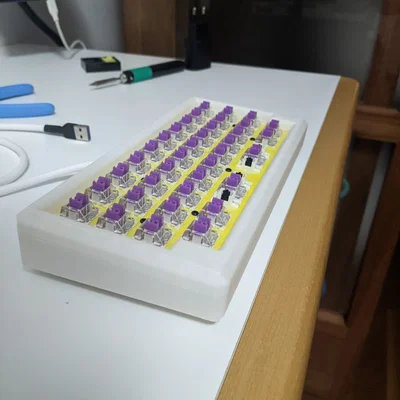 PetruziaMini - Bàn phím cơ handwired 40% (Ortholinear) in 3D