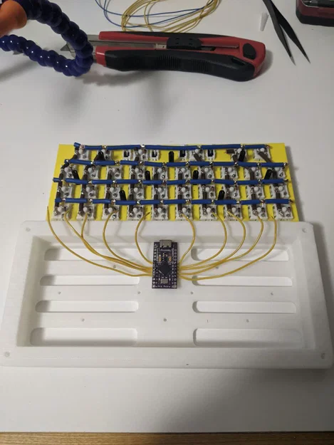 PetruziaMini - Bàn phím cơ handwired 40% (Ortholinear) in 3D - Image 6