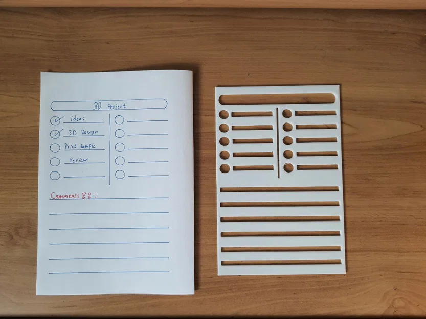 Thước vẽ mẫu quản lý dự án 3D - Tiện ích hỗ trợ ghi chép thông minh - Image 1