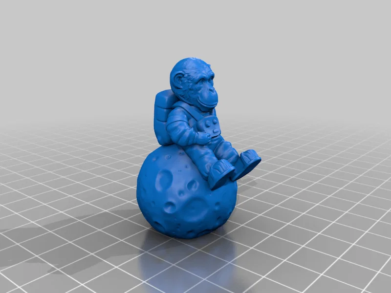 Mô hình in 3D khỉ phi hành gia Monkey Astronaut cực dễ thương - Image 1