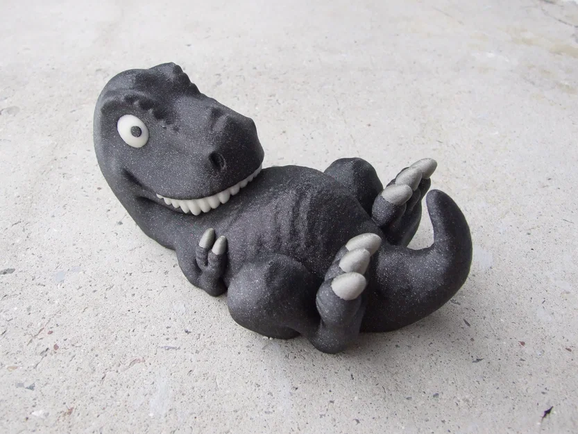 Mô hình khủng long T-Rex đáng yêu in 3D đa vật liệu (Multi-material) - Image 1