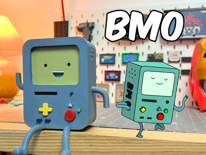 Mô hình BMO Adventure Time 3D - Đồ chơi trang trí cực dễ thương - Image 1