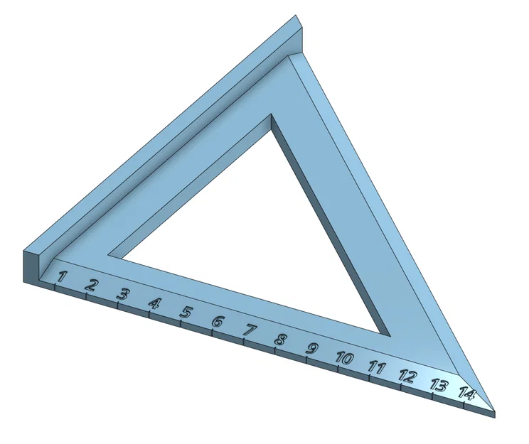 Thước ke góc vuông 45 độ và 90 độ in 3D tiện dụng - Image 1