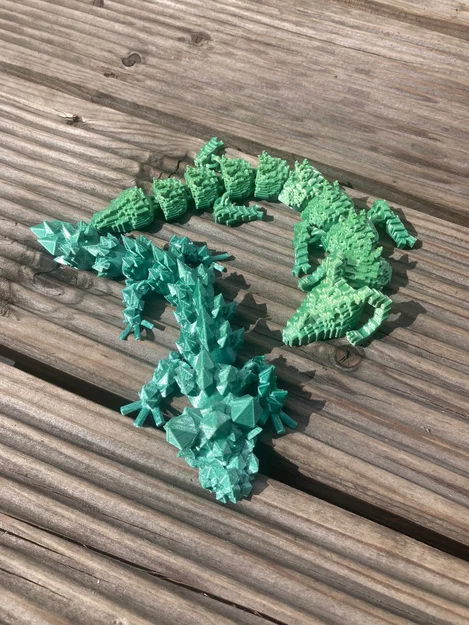 Rồng PIP Kristalldrache & Würfeldrache (flexi, in-place) - Image 3