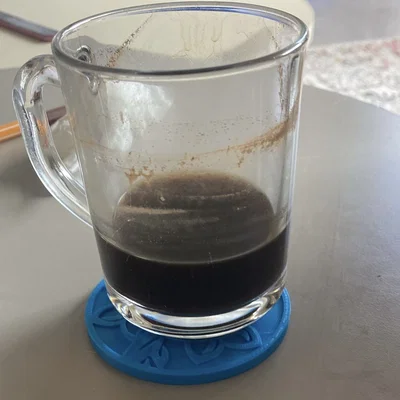 Bộ 6 đế lót ly họa tiết hoa kèm khay đựng in 3D độc đáo