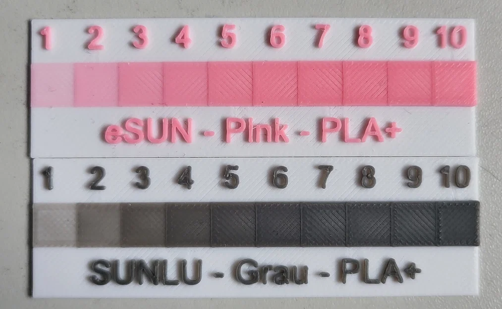 Lưới test Hueforge TD kèm ghi tên Filament - Image 1