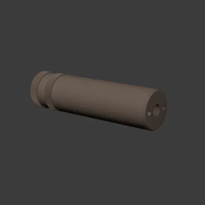 Ống giảm thanh 3D cho súng Airsoft chuẩn ren 14mm