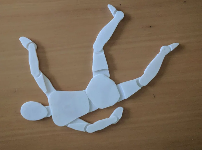 Mô hình khớp nối cơ thể người (Human body template) hỗ trợ vẽ tranh - Image 1
