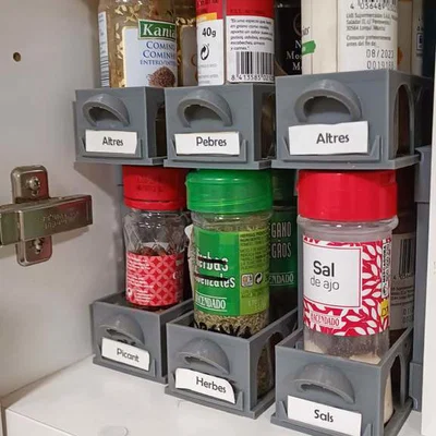 Kệ Để Gia Vị Compact 3D - Giải Pháp Sắp Xếp Tủ Bếp Thông Minh