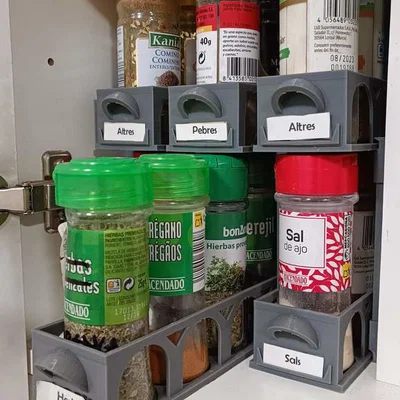 Kệ Để Gia Vị Compact 3D - Giải Pháp Sắp Xếp Tủ Bếp Thông Minh