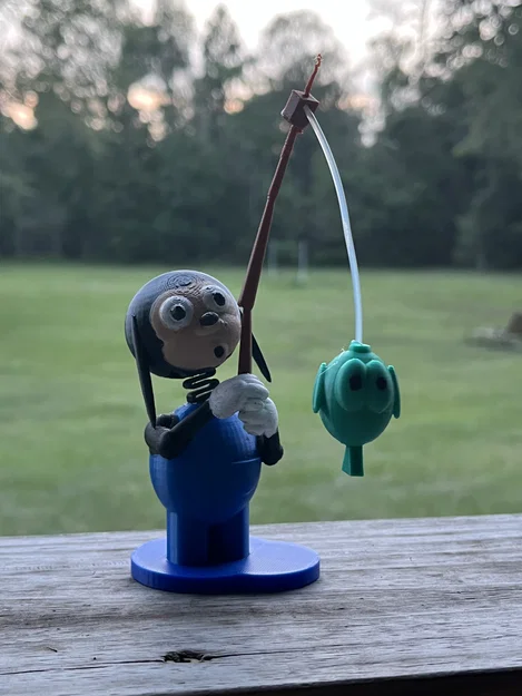 Mô hình 3D Goofy câu cá - Nhân vật hoạt hình kinh điển - Image 1