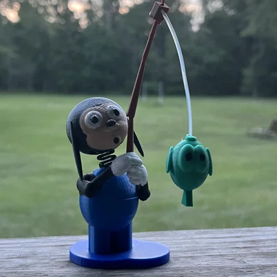 Mô hình 3D Goofy câu cá - Nhân vật hoạt hình kinh điển