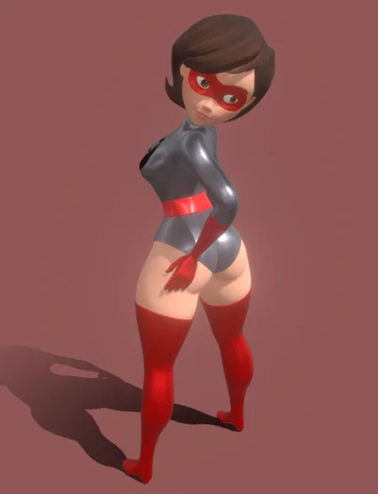 Mô hình 3D nhân vật Elasticgirl (Elastigirl) chất lượng cao - Image 1