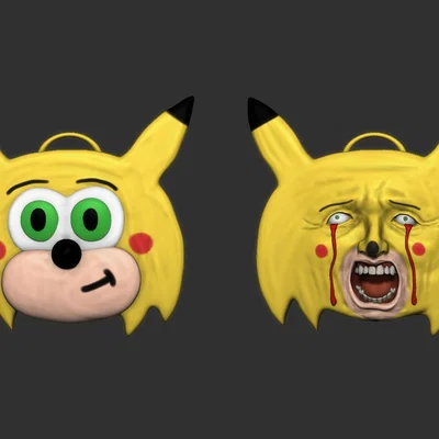 Mô hình huy hiệu Sonichu độc đáo - File in 3D chất lượng cao