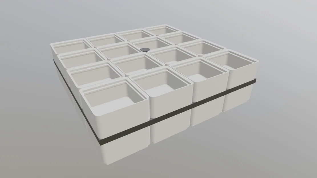 Đế Gridfinity xếp chồng có tay cầm (4x4) - Image 8