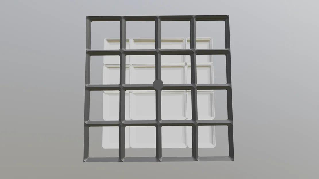 Đế Gridfinity xếp chồng có tay cầm (4x4) - Image 9