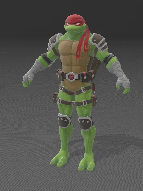 Bộ mô hình 4 chú rùa Ninja (TMNT) phong cách Fortnite cực chất - Image 1