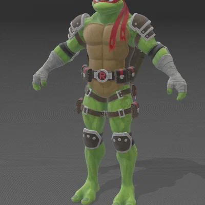 Bộ mô hình 4 chú rùa Ninja (TMNT) phong cách Fortnite cực chất