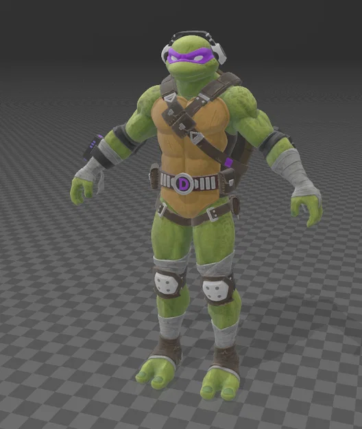 Bộ mô hình 4 chú rùa Ninja (TMNT) phong cách Fortnite cực chất - Image 3