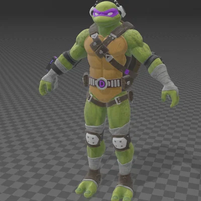 Bộ mô hình 4 chú rùa Ninja (TMNT) phong cách Fortnite cực chất