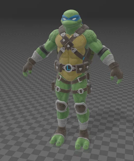Bộ mô hình 4 chú rùa Ninja (TMNT) phong cách Fortnite cực chất - Image 4