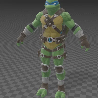 Bộ mô hình 4 chú rùa Ninja (TMNT) phong cách Fortnite cực chất