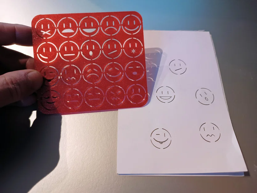 Khuôn Vẽ Emoticon (Emoticon Drawing Template) - Image 1